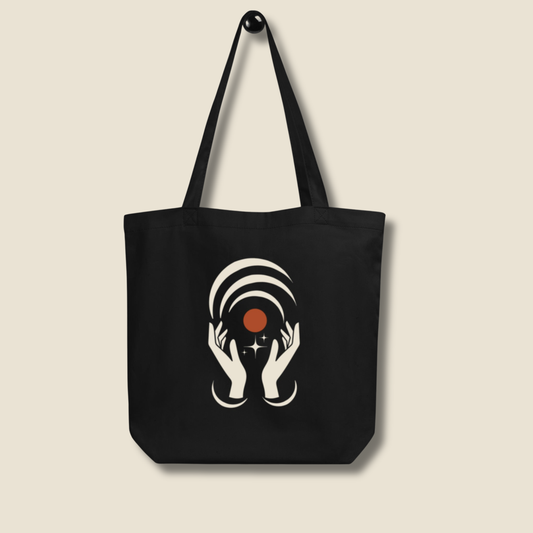 Holding Light Organic Tote Bag